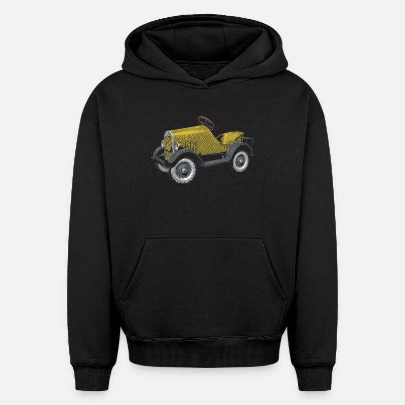 Caisse à savon - Sweat à capuche unisexe oversize épais SPREAD - noir