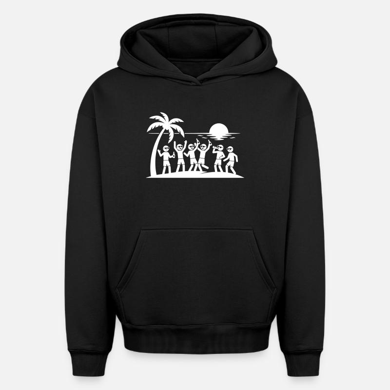 Icône des fêtes de fin d’année - Sweat à capuche unisexe oversize épais SPREAD - noir