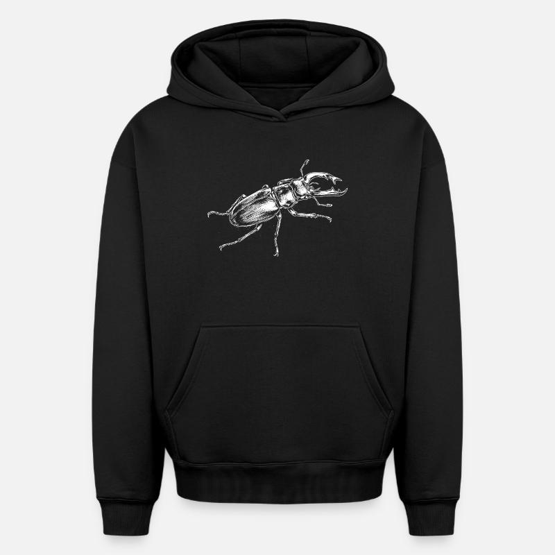 Conception de gros insectes - Sweat à capuche unisexe oversize épais SPREAD - noir