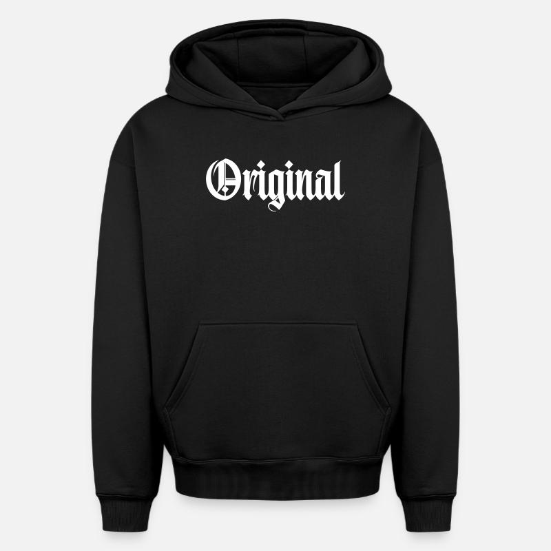 Original - Sweat à capuche unisexe oversize épais SPREAD - noir