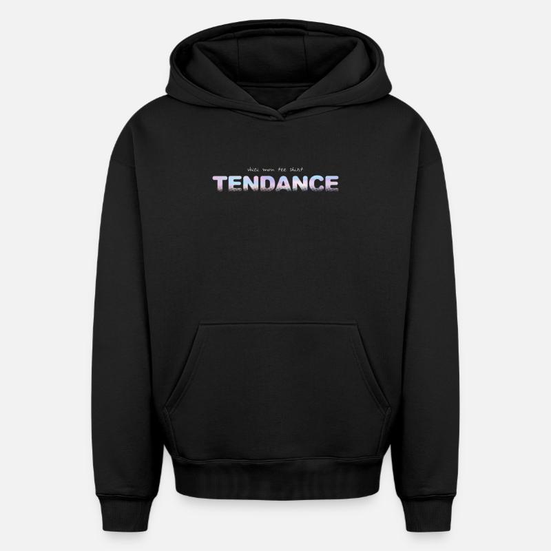 TENDENZ - Oversized Heavyweight Unisex Hoodie - Schwarz