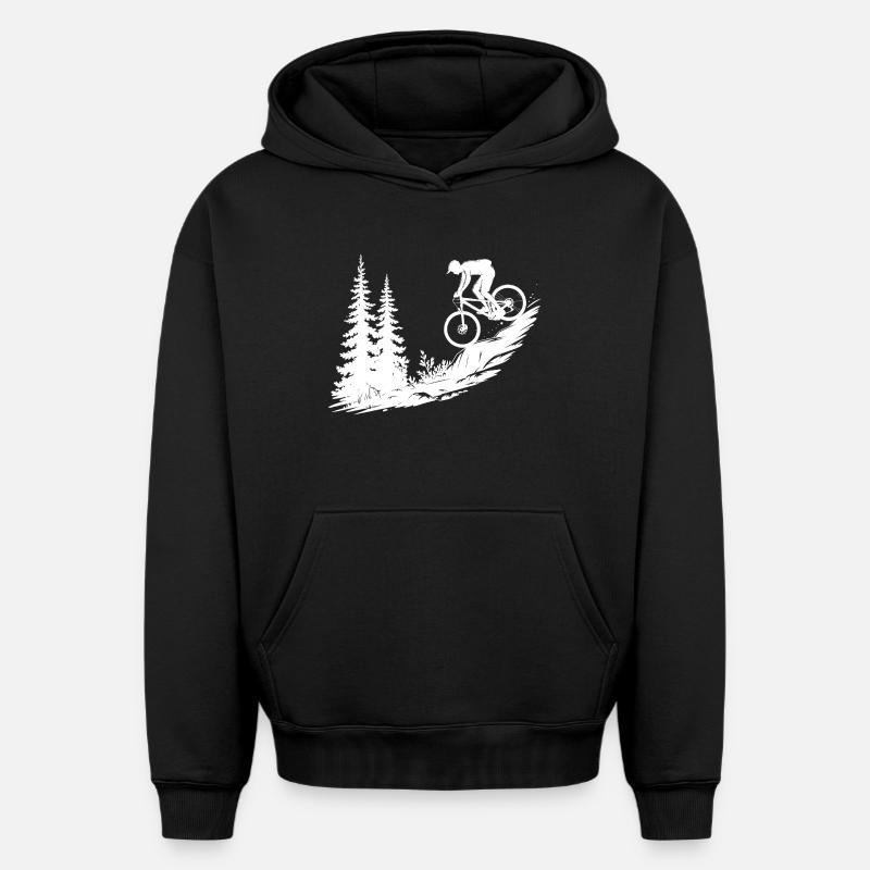 VTT VTT - Sweat à capuche unisexe oversize épais SPREAD - noir