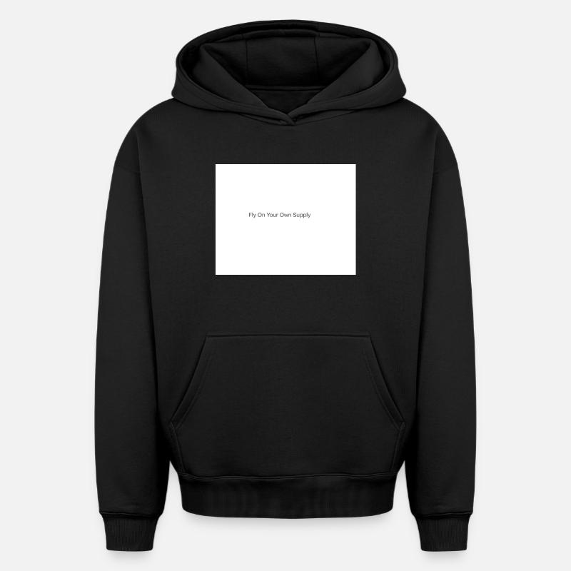 Autonomisation - Sweat à capuche unisexe oversize épais SPREAD - noir