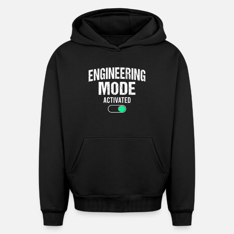 Mechanical Engineering Mechanical Engineer - Oversized Heavyweight Unisex Hoodie - black
