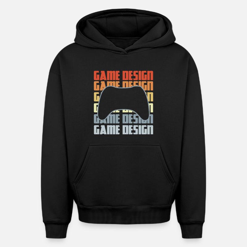 Game Dev - Oversized Heavyweight Unisex Hoodie - Schwarz