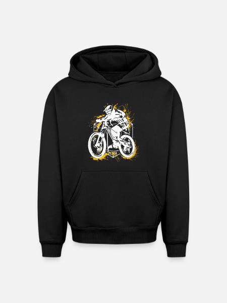 VTT VTT - VTT - VTT - Sweat à capuche unisexe oversize épais SPREAD - noir