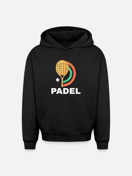 I can't I have padel - Oversized Heavyweight Unisex Hoodie - black