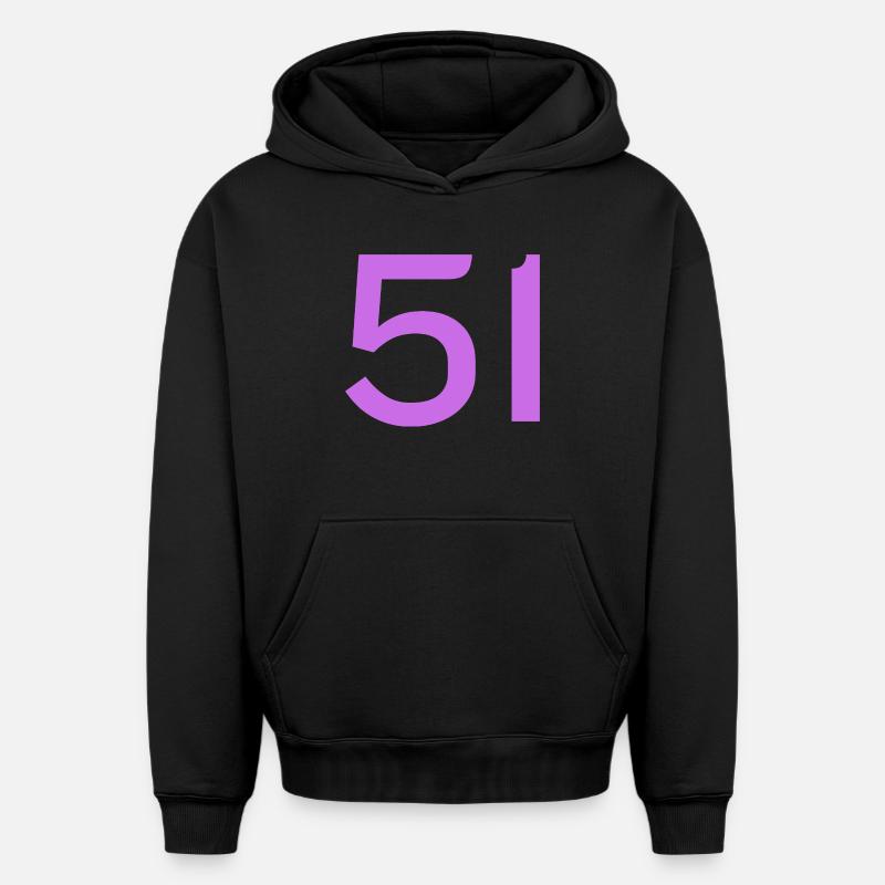 51 - Sweat à capuche unisexe oversize épais SPREAD - noir