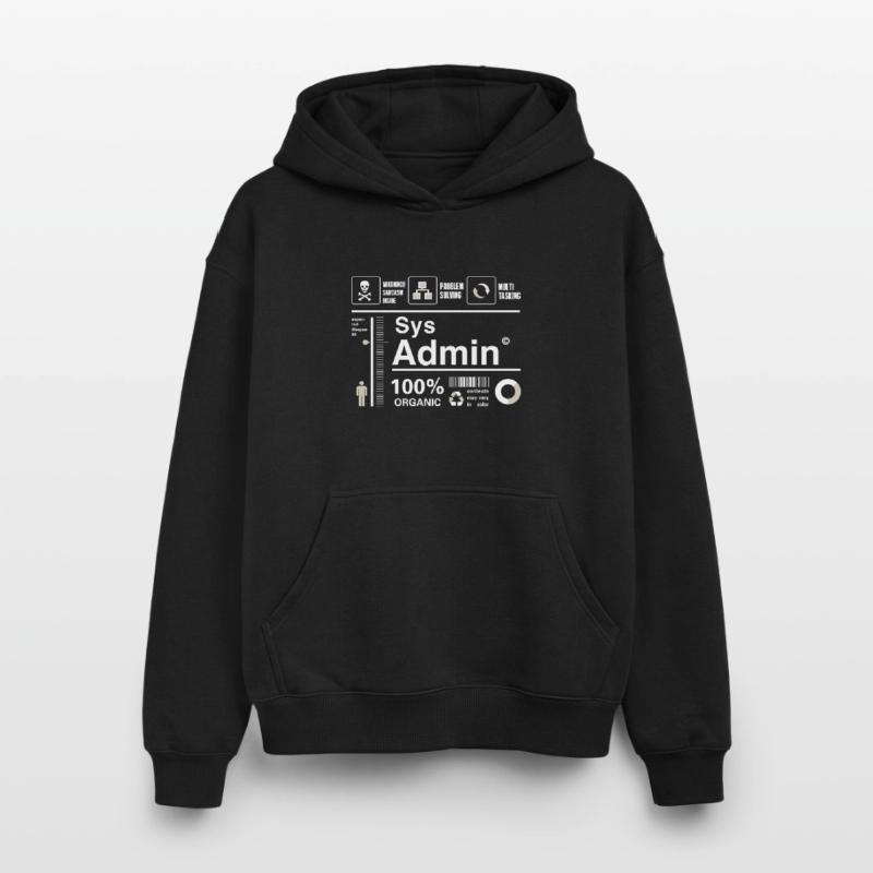 Sys admin programmier Ordinateur Nerd pc Platine cpu Sweat à capuche unisexe oversize épais SPREAD