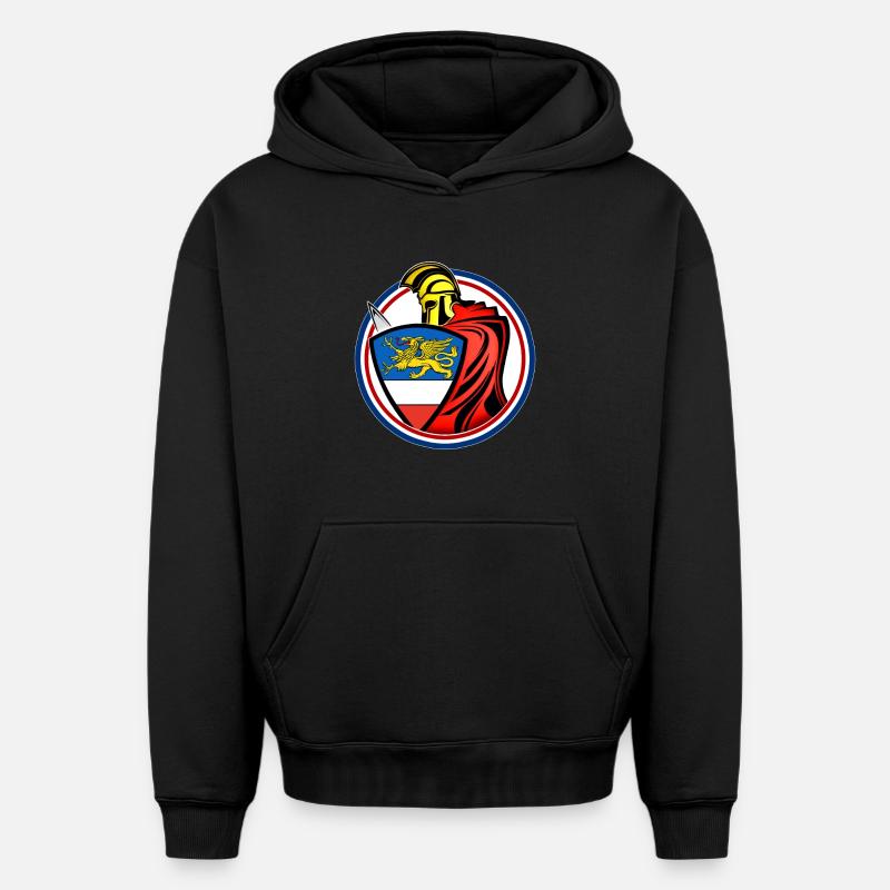 Épéiste de Rostock - Sweat à capuche unisexe oversize épais SPREAD - noir