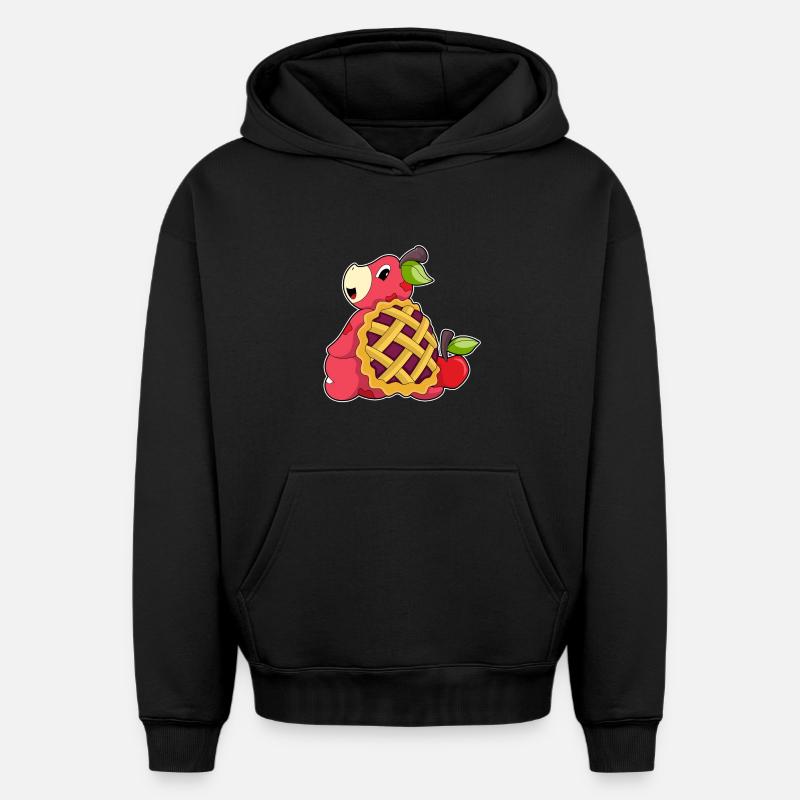 Tortue à carapace - Sweat à capuche unisexe oversize épais SPREAD - noir