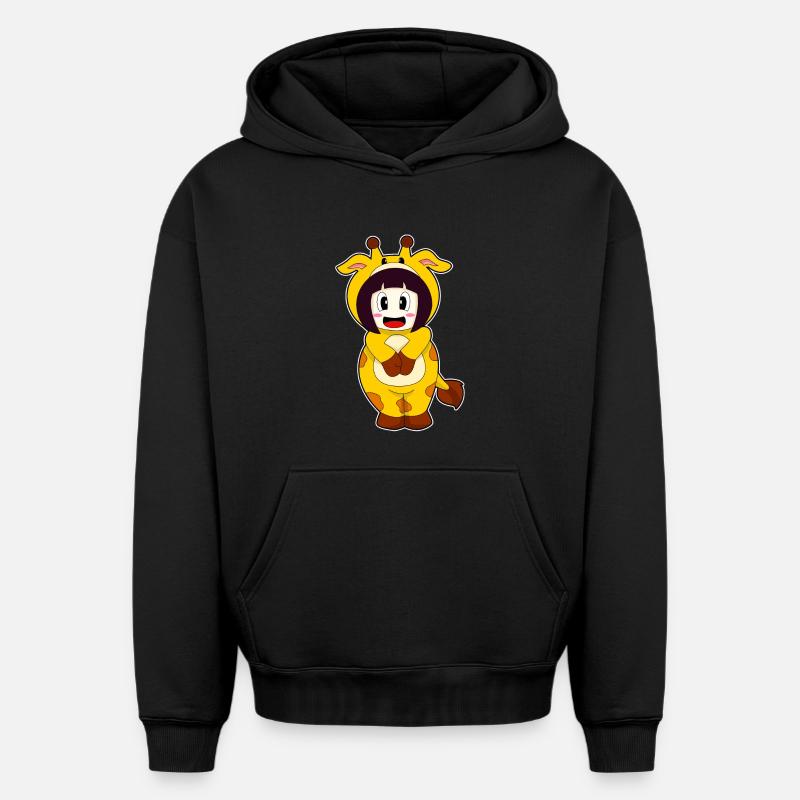 Costume de girafe - Sweat à capuche unisexe oversize épais SPREAD - noir