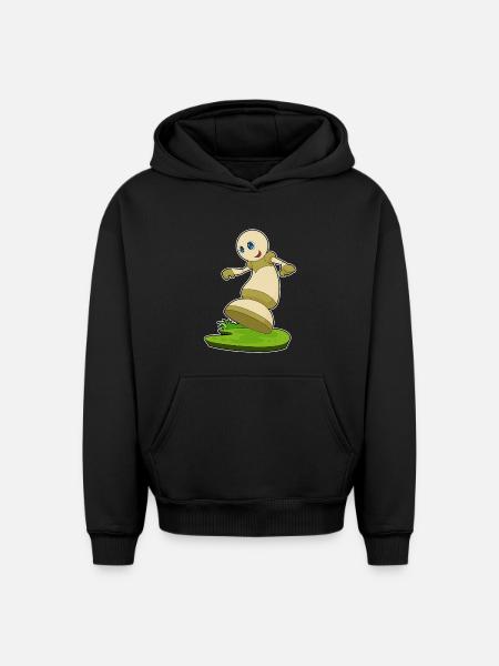 Pièces d’échecs pion échecs - Sweat à capuche unisexe oversize épais SPREAD - noir