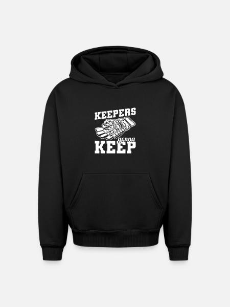 Torhüter Fußball - Oversized Heavyweight Unisex Hoodie - Schwarz