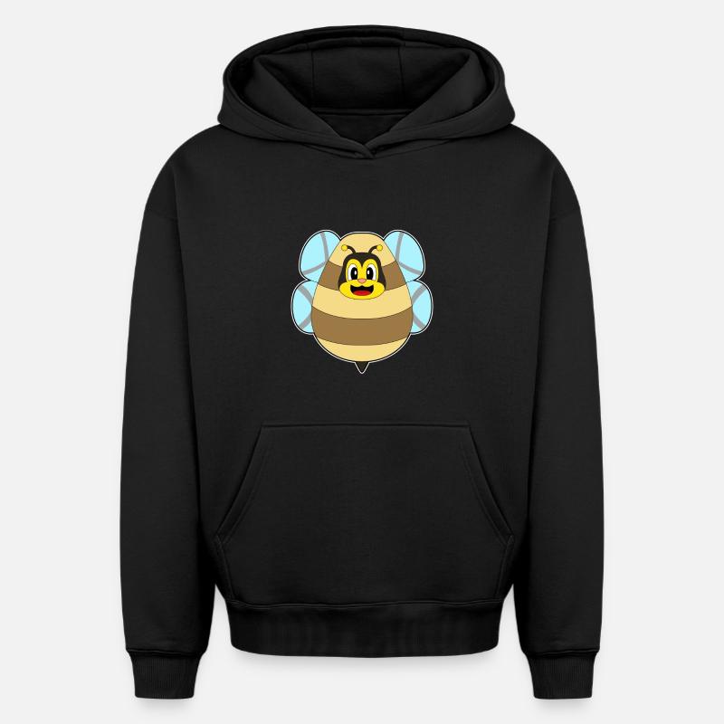 Oeuf de Pâques abeille - Sweat à capuche unisexe oversize épais SPREAD - noir