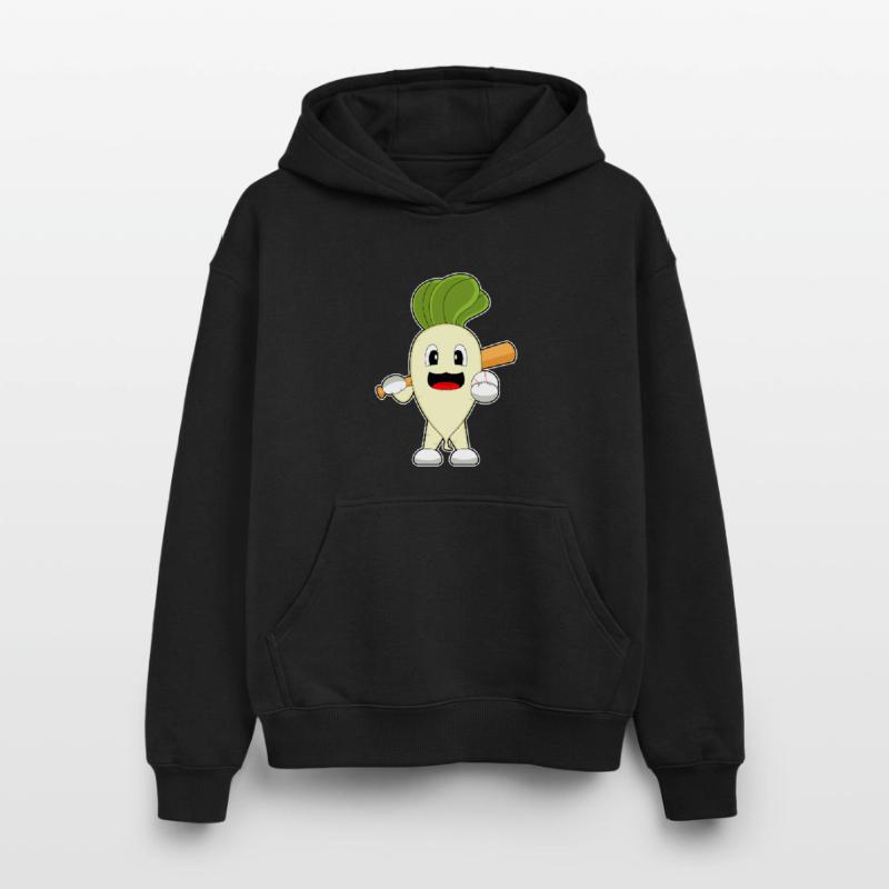 Radis Baseball Batte de Baseball Sweat à capuche unisexe oversize épais SPREAD