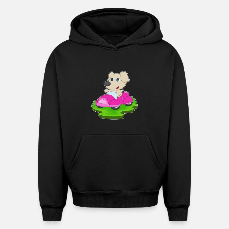 Voiture pour chien - Sweat à capuche unisexe oversize épais SPREAD - noir