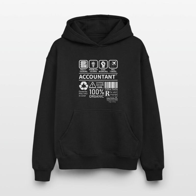 Comptable Multi Tasking Résolution de problèmes Sweat à capuche unisexe oversize épais SPREAD