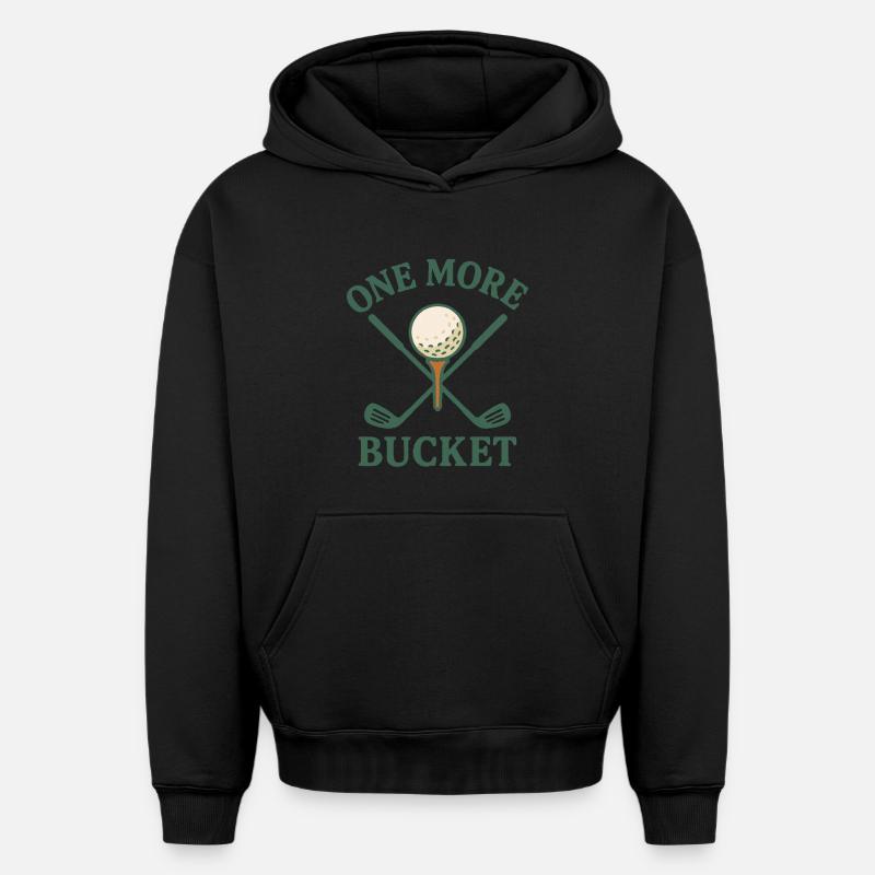 Ein weiterer Eimer Golfschläger Fun Design - Oversized Heavyweight Unisex Hoodie - Schwarz