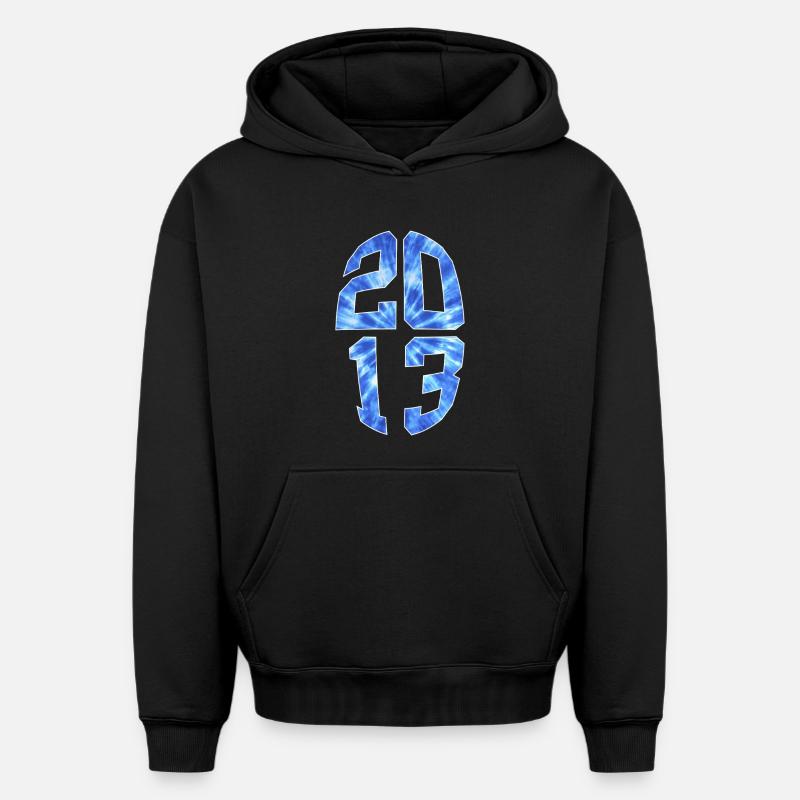 13 ANS 2013 13E ANNIVERSAIRE - Sweat à capuche unisexe oversize épais SPREAD - noir