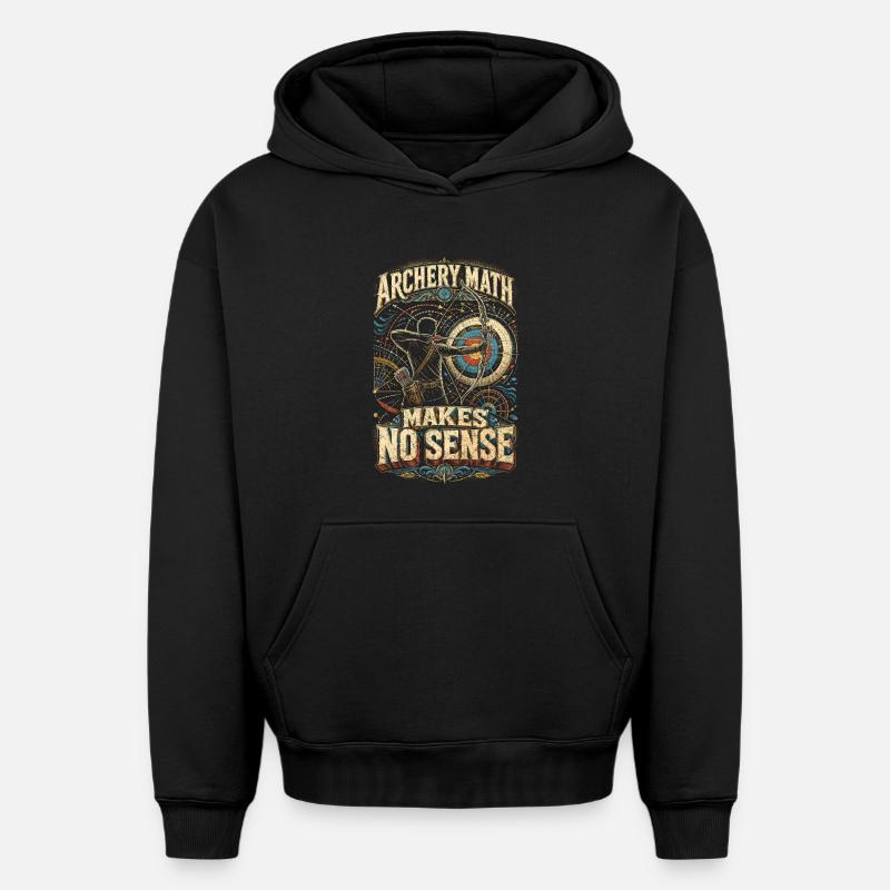 Archer à l’arc - Sweat à capuche unisexe oversize épais SPREAD - noir