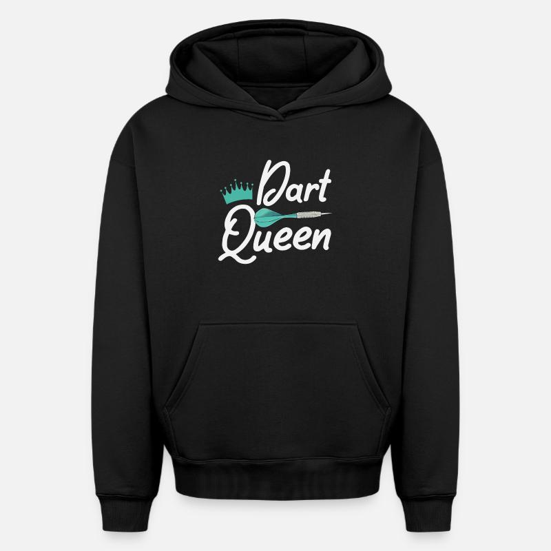 Fléchettes fléchettes - Sweat à capuche unisexe oversize épais SPREAD - noir