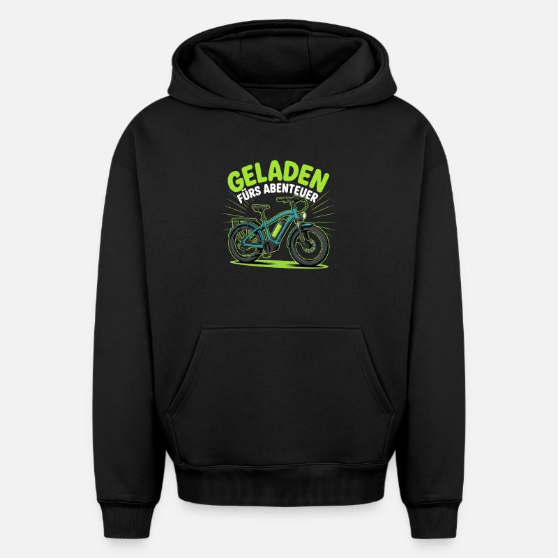 Cyclisme Cyclisme VTT - Sweat à capuche unisexe oversize épais SPREAD - noir