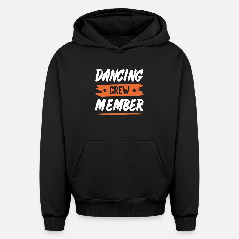 Équipe de danse - Sweat à capuche unisexe oversize épais SPREAD - noir