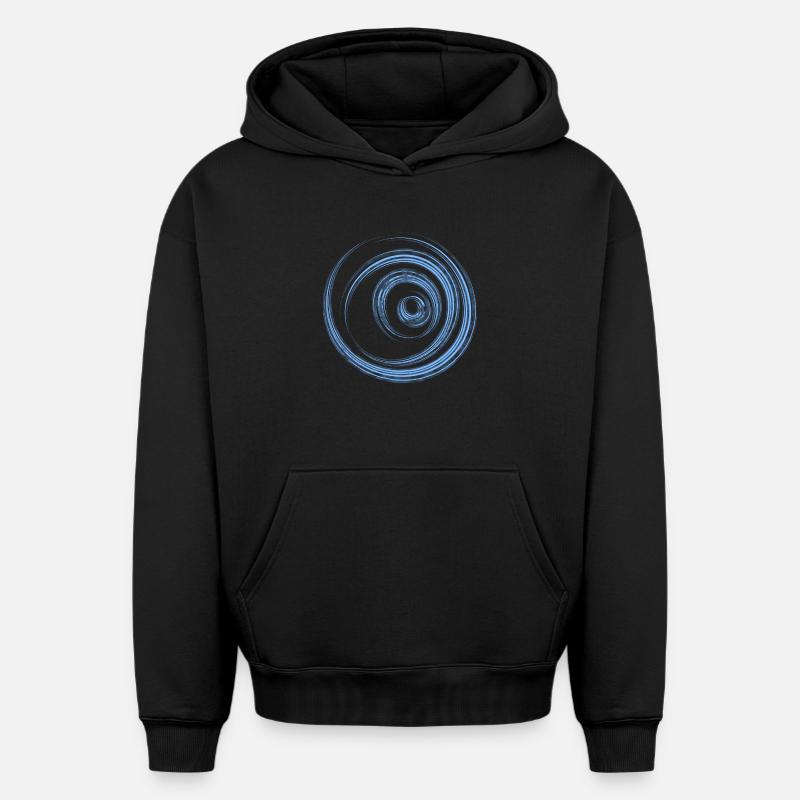 cercle - Sweat à capuche unisexe oversize épais SPREAD - noir
