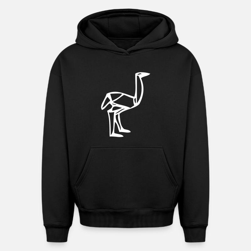 Strauss - Design - Sweat à capuche unisexe oversize épais SPREAD - noir