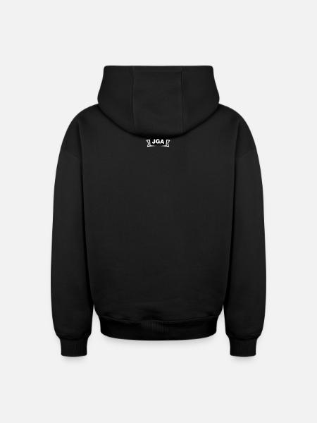 Bachelor Party Emblem / Logo - Oversized Heavyweight Unisex Hoodie - black