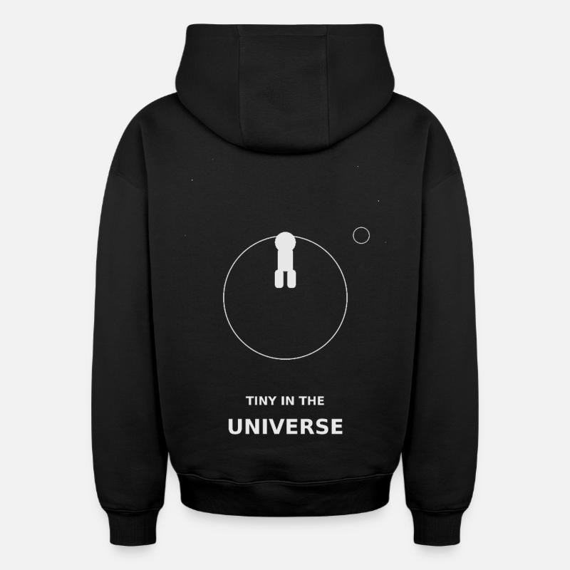 Tiny dans l’Univers - Sweat à capuche unisexe oversize épais SPREAD - noir