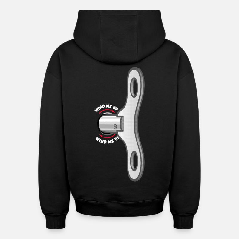 Remonte-moi - Sweat à capuche unisexe oversize épais SPREAD - noir