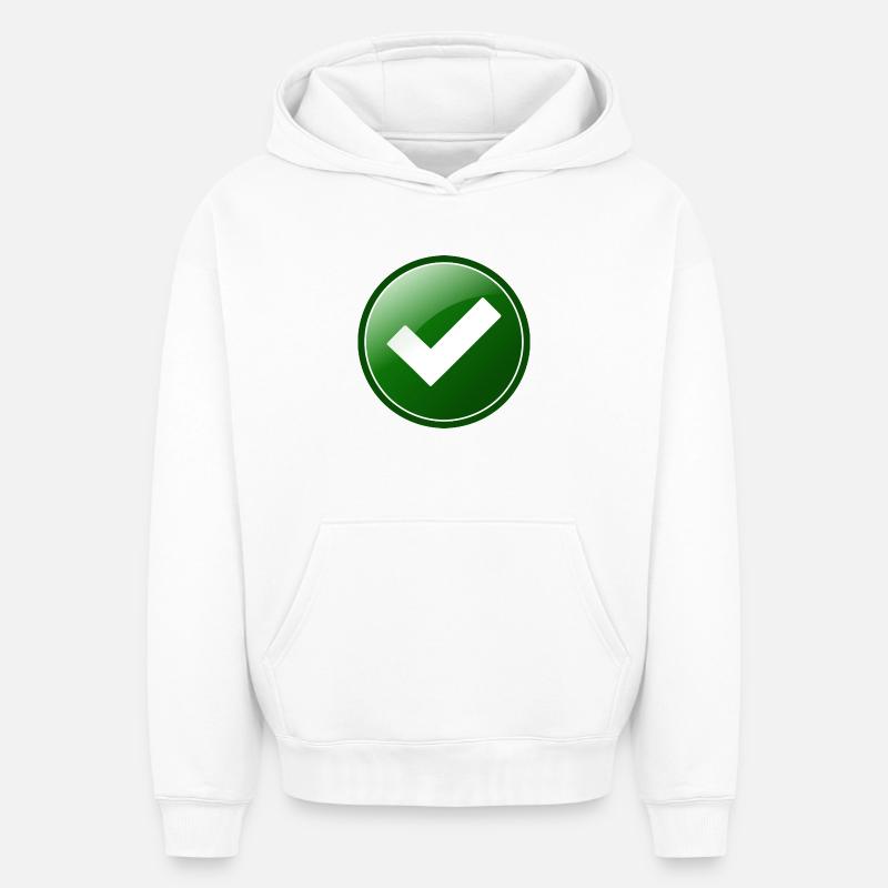 approved - Sweat à capuche unisexe oversize épais SPREAD - blanc