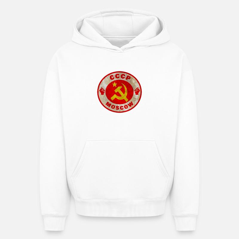 Sowjetunion / Geschenk / Geschenkidee - Oversized Heavyweight Unisex Hoodie - Weiß