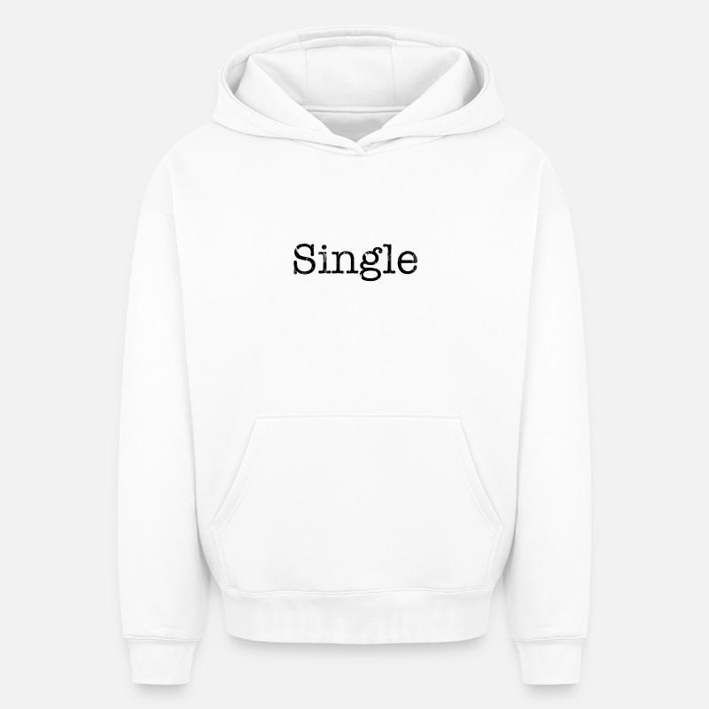 unique - Sweat à capuche unisexe oversize épais SPREAD - blanc