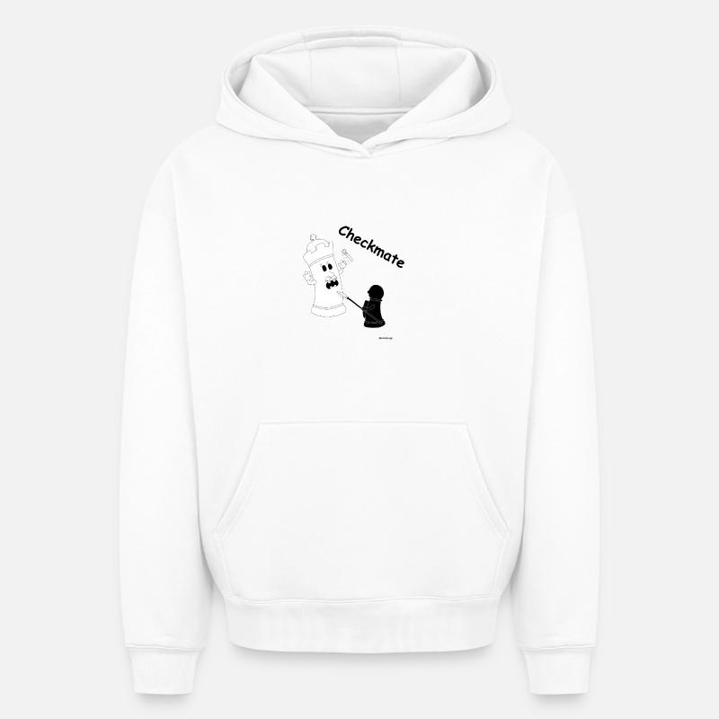Maté / maté - Sweat à capuche unisexe oversize épais SPREAD - blanc