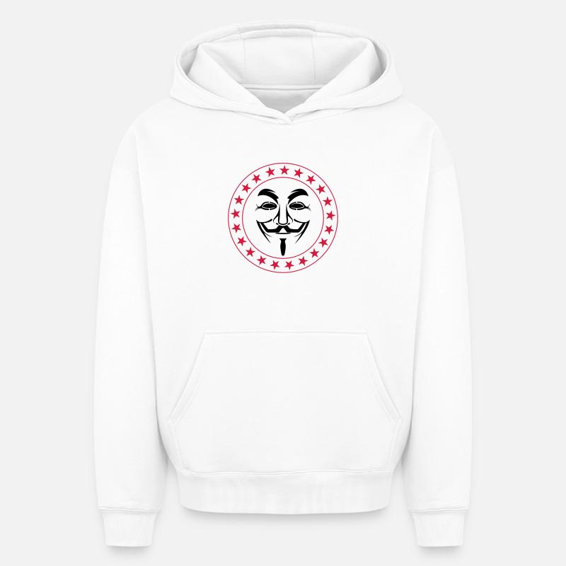Anonymous - Sweat à capuche unisexe oversize épais SPREAD - blanc