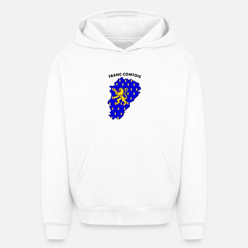 Franc-Comtois - Oversized Heavyweight Unisex Hoodie - Weiß