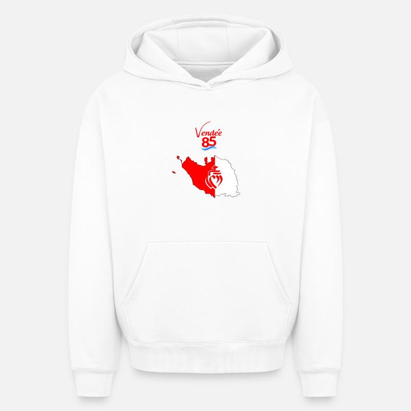 Vendée - Oversized Heavyweight Unisex Hoodie - Weiß