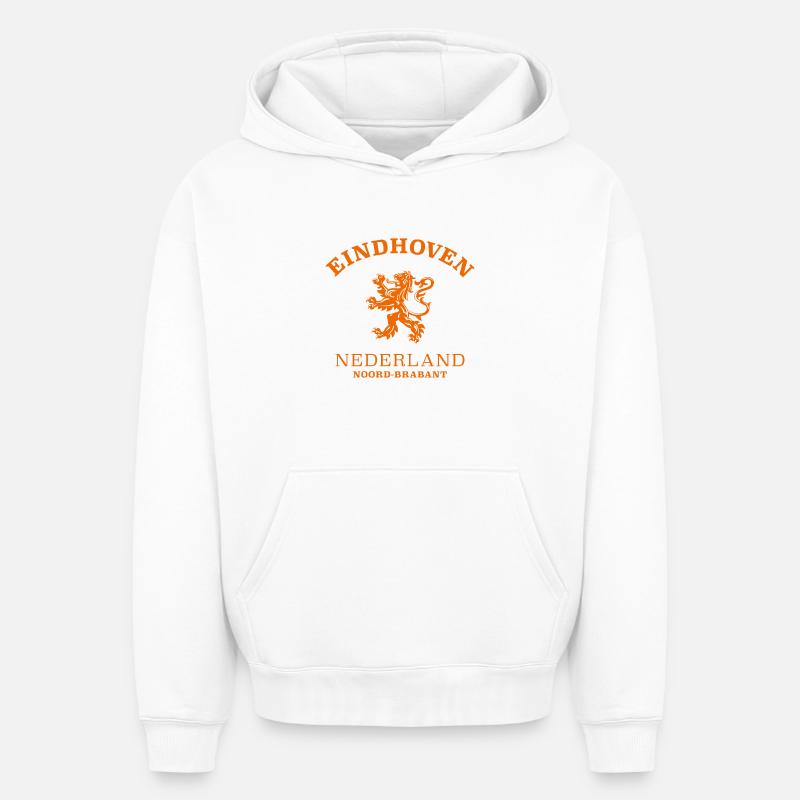 EINDHOVEN, Nederland, Pays-Bas, Pays-Bas - Sweat à capuche unisexe oversize épais SPREAD - blanc