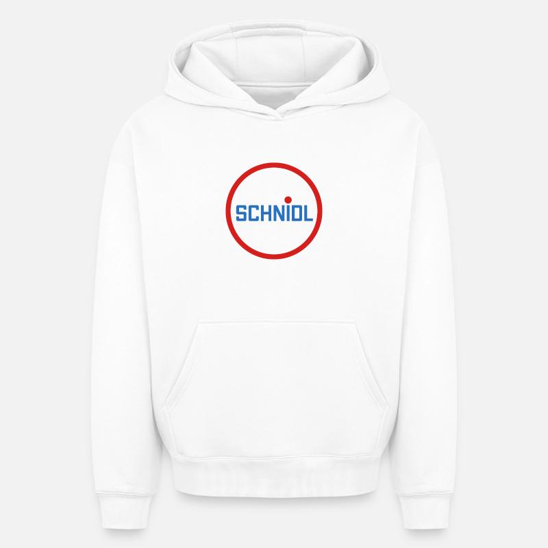 Schnidel Penis Puller Wurst - Oversized Heavyweight Unisex Hoodie - Weiß