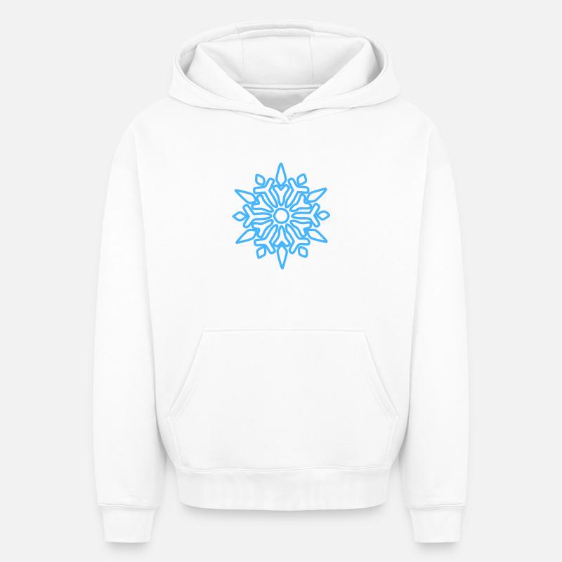 Noël - Sweat à capuche unisexe oversize épais SPREAD - blanc