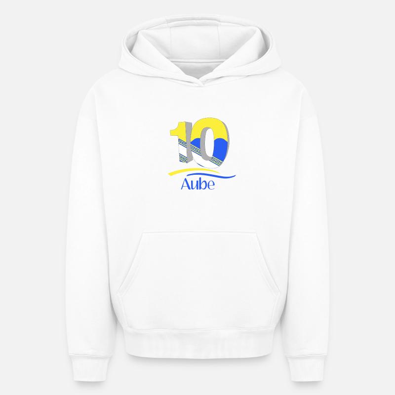 Aube - Sweat à capuche unisexe oversize épais SPREAD - blanc