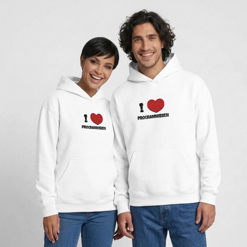 Developer Heart Web Developer Statement Computer Oversized Heavyweight Unisex Hoodie