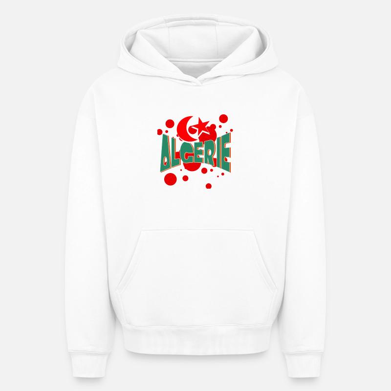 algerie 120 - Sweat à capuche unisexe oversize épais SPREAD - blanc