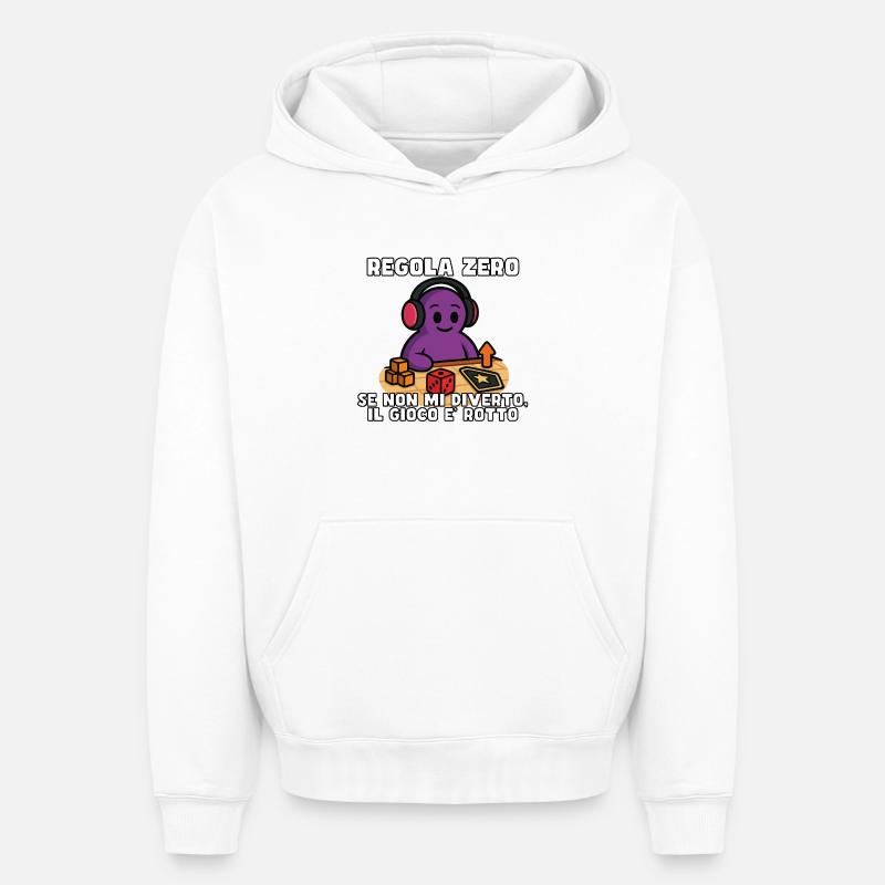 Regel Null: Spaß oder Trennung - Oversized Heavyweight Unisex Hoodie - Weiß