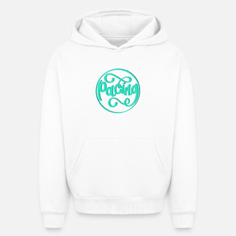 Rythme - Sweat à capuche unisexe oversize épais SPREAD - blanc