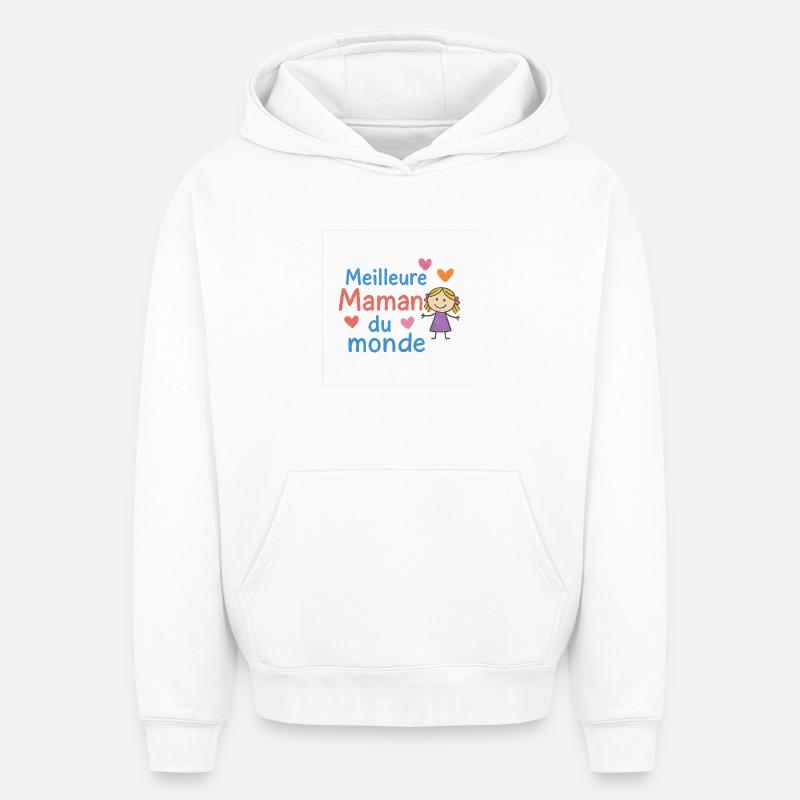 Beste Mutter der Welt - Oversized Heavyweight Unisex Hoodie - Weiß