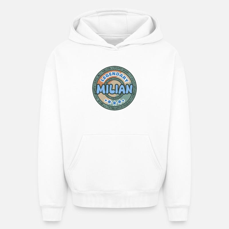 Milian comme idée de cadeau - Sweat à capuche unisexe oversize épais SPREAD - blanc